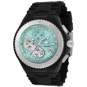 TechnoMarine Cruise JellyFish Men's Watch 46mm Black Teal TM-125041 New In Box
